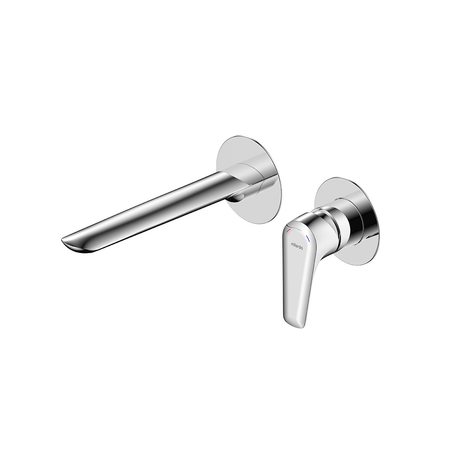 Фото товара на маркетплейсе ozon Встраиваемый смеситель для раковины, латунь, глянцевый хром, Milardo, Dale, DALSB00M65