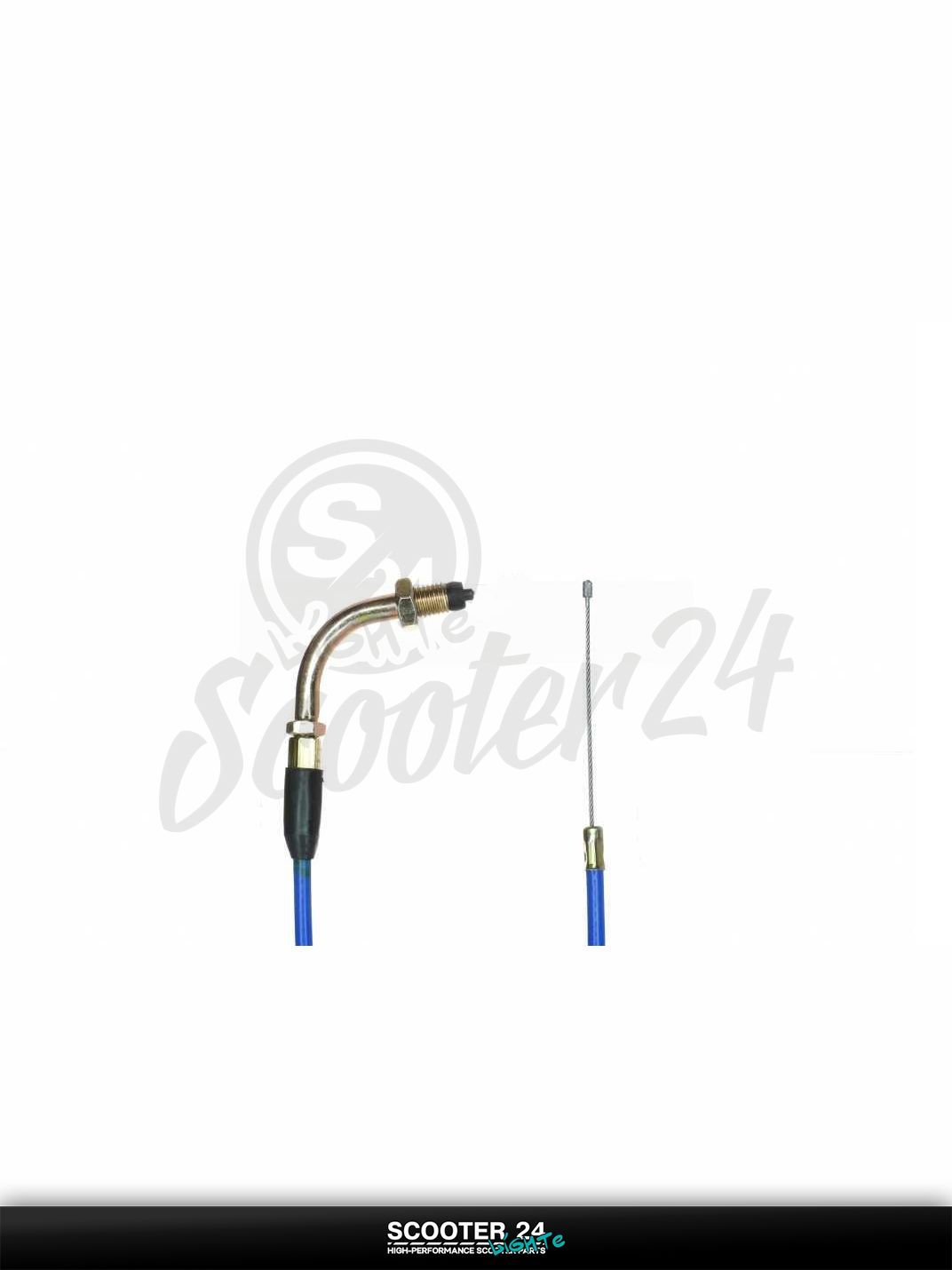 Трос газа на мопед и мотоцикл Delta 50-110 кубов / Альфа Дельта с двигателем 139FMA и 147FMH (Omaks Orion) L950 #PRO "LIPAI" (нержавейка, синий)
