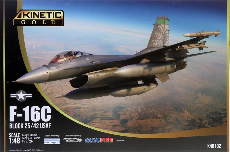 Сборная модель самолета Kinetic F-16C BLOCK 25, масштаб 1/48 #1