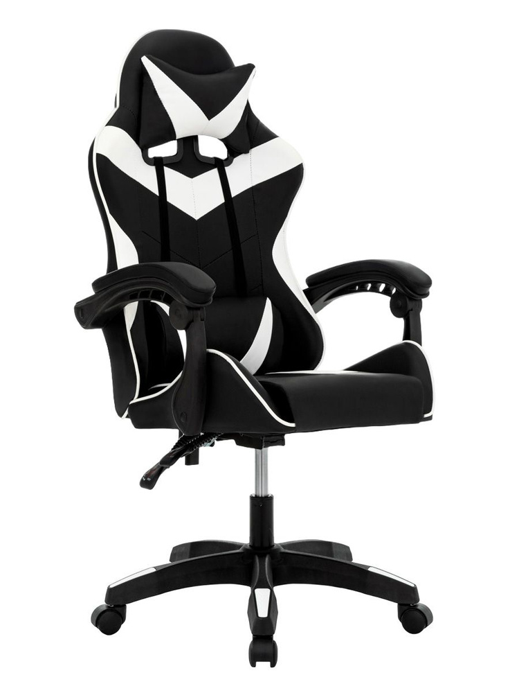 NXTeam Игровое компьютерное кресло, белое с черным 6 #1