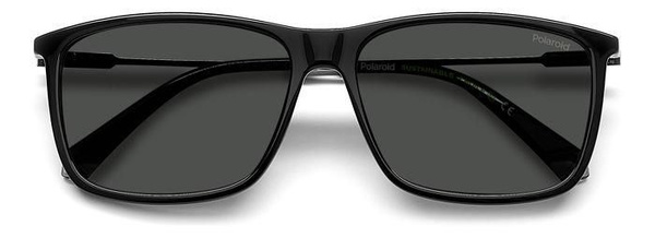 Мужские солнцезащитные очки Polaroid PLD 4130/S/X 807 M9, цвет: черный ...