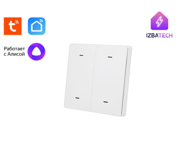 Выключатель Izba Tech, клавиш 4 шт, монтаж Скрытый - купить с доставкой ...