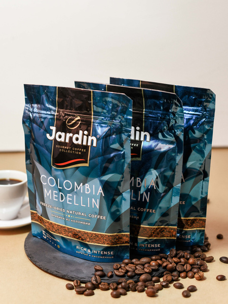 Кофе сублимированный Jardin Colombia Medellin 3 шт. по 75 гр. (07/25 ...