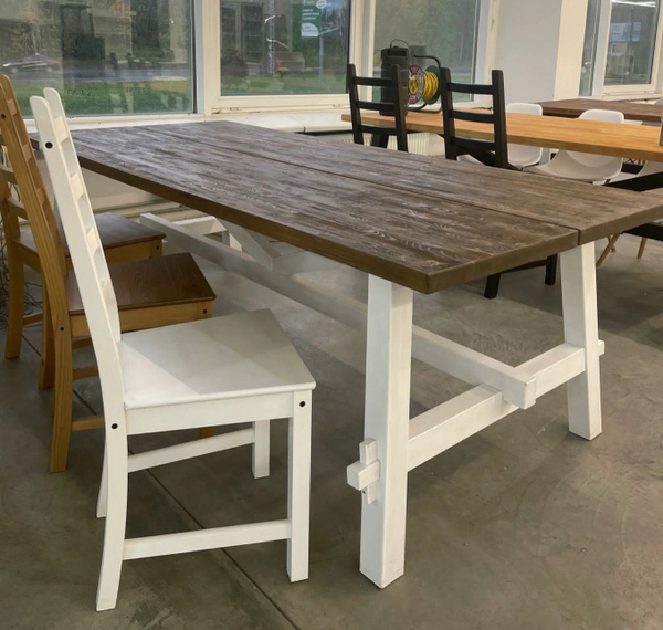 Стол обеденный IKEA Нераскладной СКОГСТА SKOGSTA, 100х230х74 см купить ...
