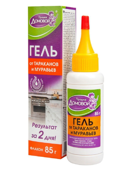 Домовой Прошка гель от тараканов и муравьев, 85г. - купить с доставкой ...