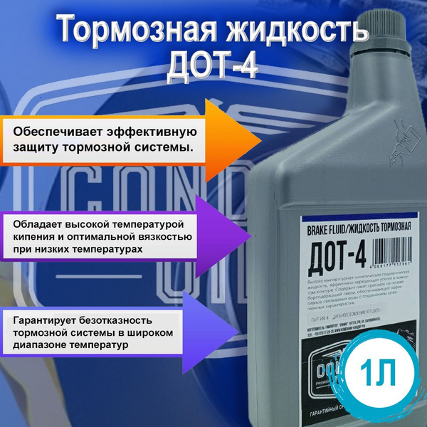 Жидкость тормозная Condor oil ДОТ-4 - купить по доступной цене в ...