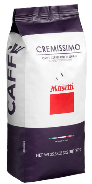 Musetti Cremissimo Кофе в зернах1 кг - купить с доставкой по выгодным ...