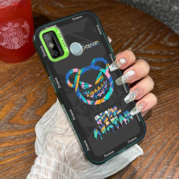 Силиконовый чехол на Tecno Spark 6 Go цвет полупрозрачный - купить с ...