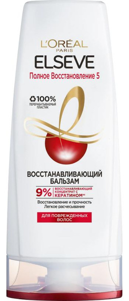L'Oreal Paris Бальзам для волос Elseve Полное восстановление 5, 400 мл ...
