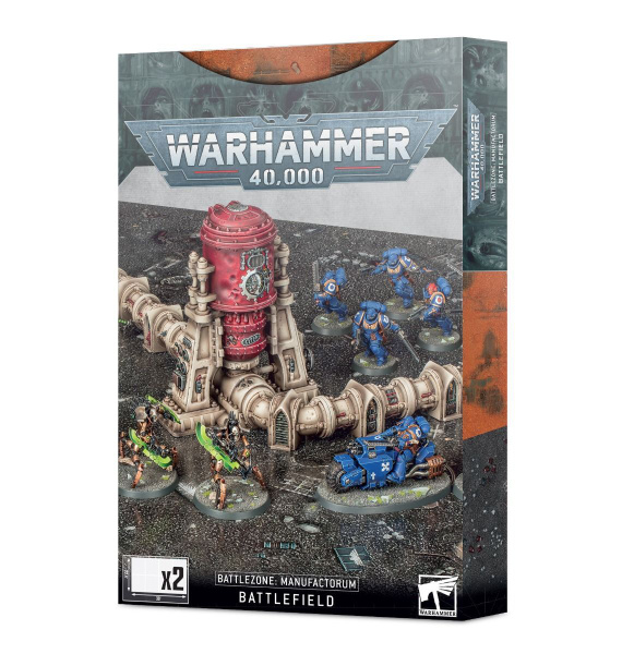 Games Workshop Gw-40-48 Warhammer 40K - Battlezone: Manufactorum - Battlefield, Green main image 1