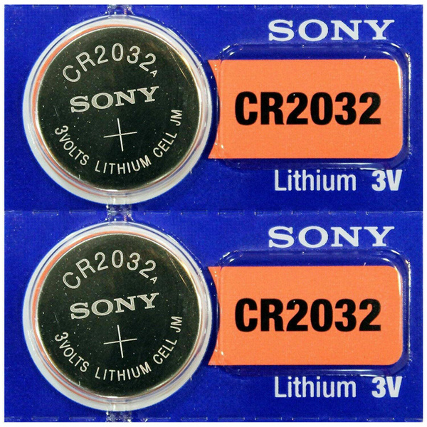 Sony Батарейка CR2032, Li-ion тип, 3 В, 2 шт - купить с доставкой по ...