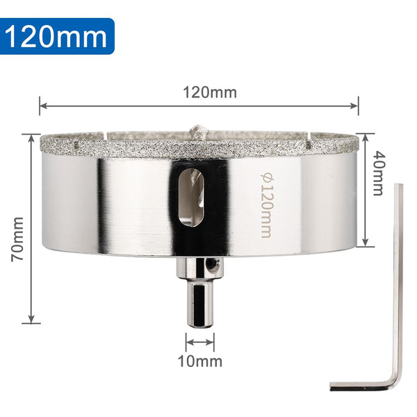 Коронка алмазная XCAN 120мм по бетону с центрирующим сверлом - купить ...