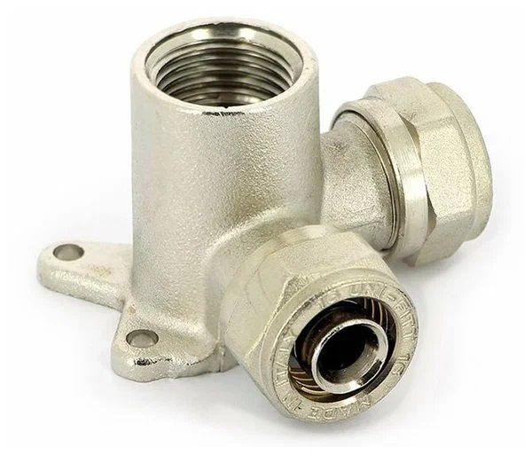 Водорозетка проходная обжим 16 х 1/2" x 16 Uni-Fitt, 1626N200420 ...