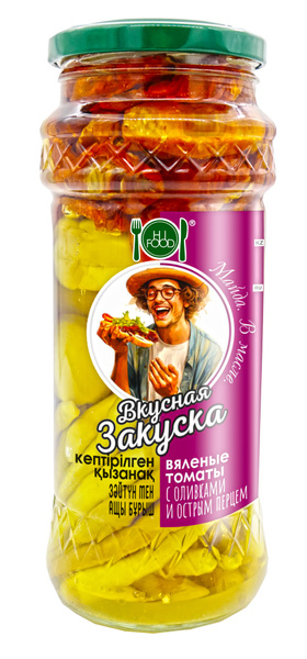Вяленые томаты оливки и острый перец пепперони, ассорти из Казахстана ...