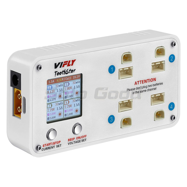 VIFLY ToothStor 4 Портовое 2S балансирующее зарядное устройство с ...