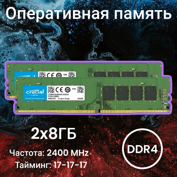Модуль оперативной памяти Crucial озу 8гб 24008 ГБ (CT8G4DFS824A ...