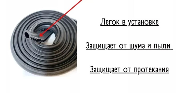 Уплотнитель спойлера на Газель Некст, Газель Бизнес, Porter, Форд ...