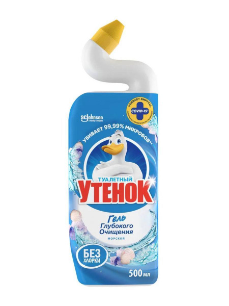 Чистящее средство Туалетный Утенок для унитаза Морской, гель, 500 мл ...