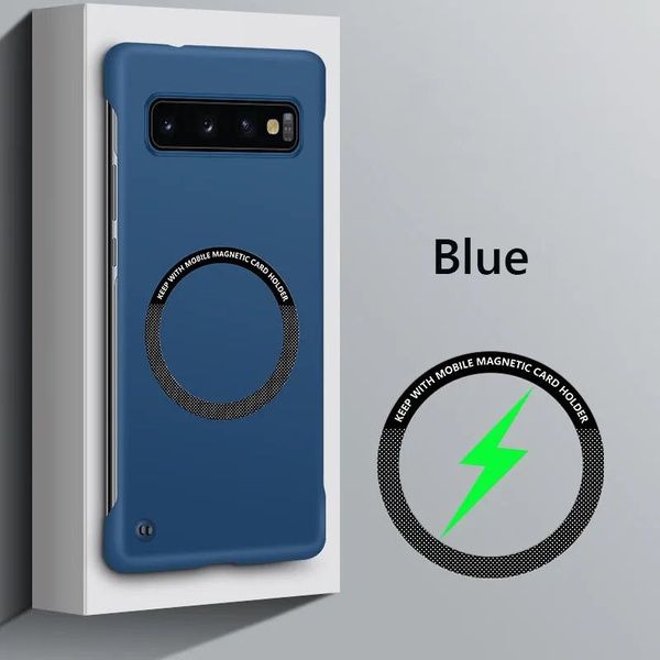 Бескаркасный магнитный чехол Magsafe Slim для Samsung Galaxy S10 Plus с ...