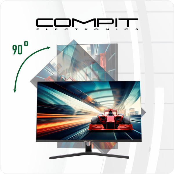 Compit 27" Монитор HA2705 4K 3840x2160 rotate stand Q2768A, черный ...