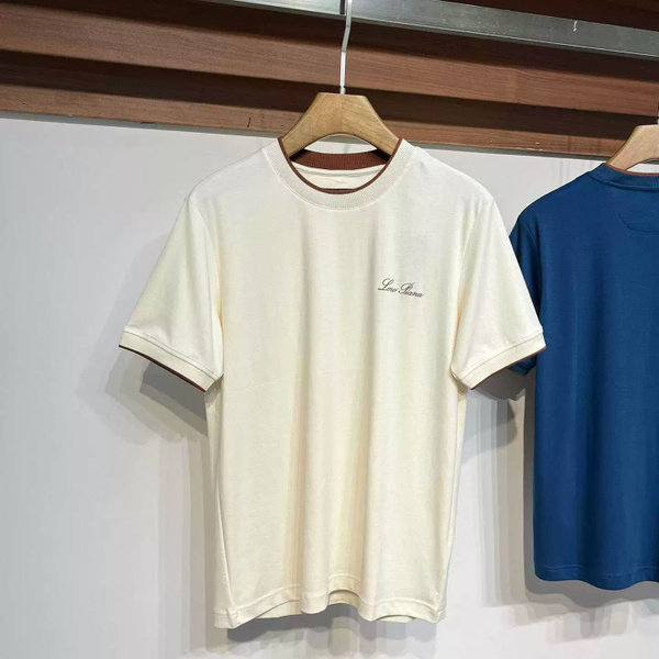 Футболка Loro Piana, размер 52, цвет абрикосовый, 80% - купить по ...