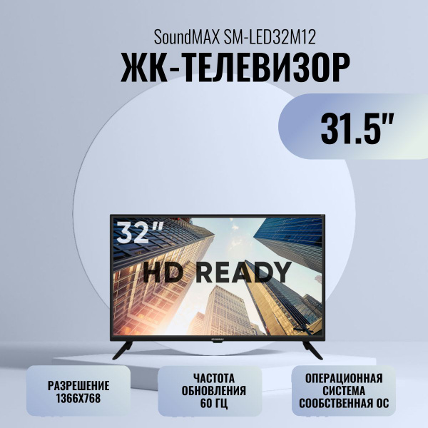 Купить телевизор Soundmax SM-LED32M12 32" - купить с доставкой по ...