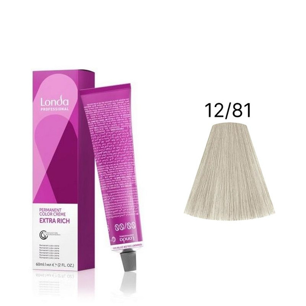 Londa Permanent Color Стойкая крем-краска 12/81 Специальный блонд ...