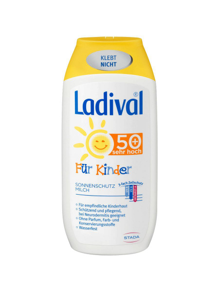 Средство солнцезащитное Ladival Sonnenmilch Kids LSF 50+ - купить с ...