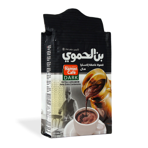 HAMWI CAFE / Кофе молотый с кардамоном Dark Extra Cardamom 200г, Сирия ...
