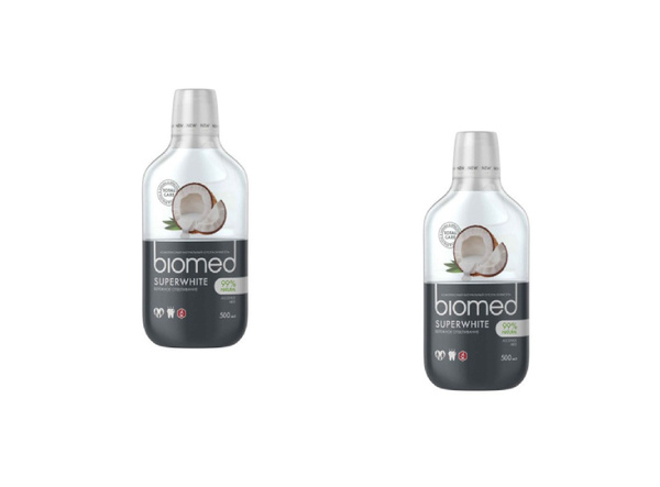 Biomed Ополаскиватель для полости рта, Супервайт 500 мл, 2 уп - купить ...