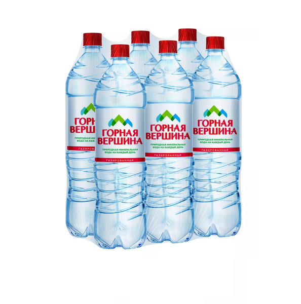 Горная вершина Вода Питьевая Газированная 1500мл. 6шт - купить с ...
