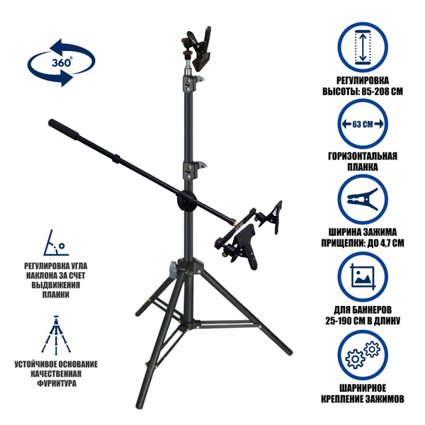 Характеристики Напольная рекламная стойка LS-PLPR1 с металл зажимами ...