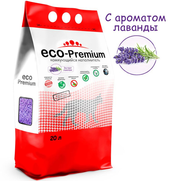 ECO-Premium (Эко-премиум) наполнитель древесный комкующийся с запахом ...
