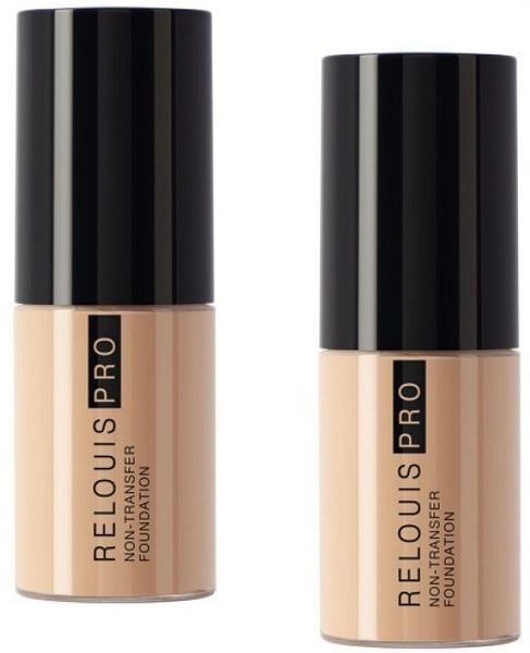 Relouis PRO Тональный крем Non-Transfer Foundation тон 40 beige. 2шт ...