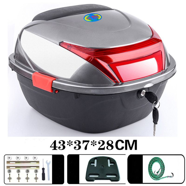 Кофр багажник для мопеда мотоцикла (пластиковый) 41*40*28cm - купить по ...
