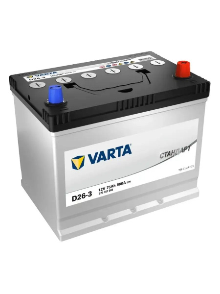 Varta Аккумулятор автомобильный, 75 А•ч, Обратная (-/+) полярность ...