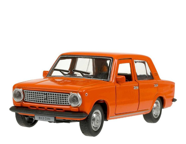 Машина металлическая, моделька ваз-2101 длина 12 см, двери, багаж ...