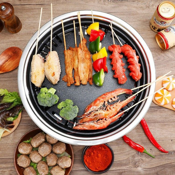 15,7-дюймовый корейский гриль из нержавеющей стали, многофункциональный ...