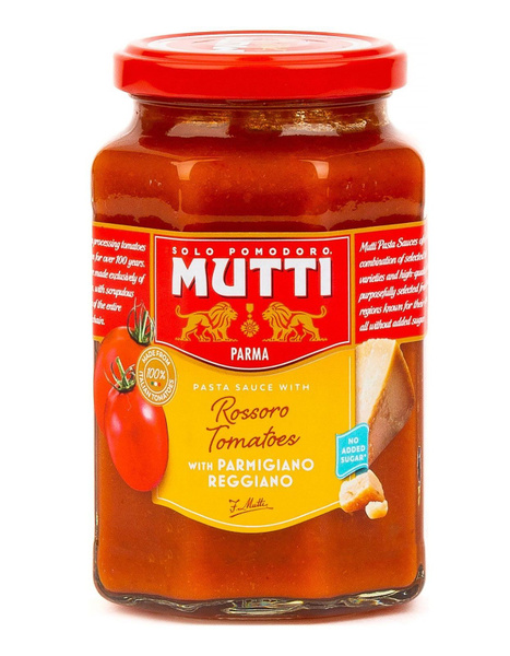Соус томатный с сыром Пармиджано Реджано, 400 г, Mutti (Мутти), Италия ...