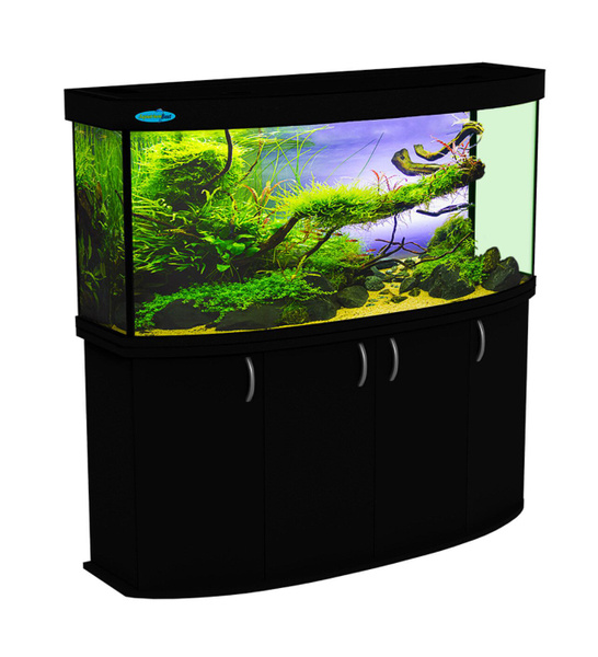 Аквариум 650 л Панорамный AquariumBest с тумбой цвет Венге 151х66х73 ...