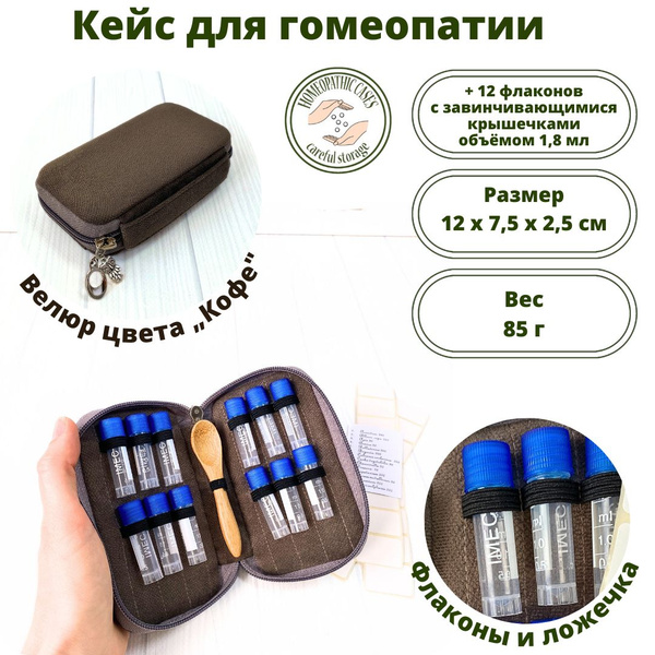 Аптечка гомеопатическая, пенал, кейс, Homeopathic_cases для хранения ...