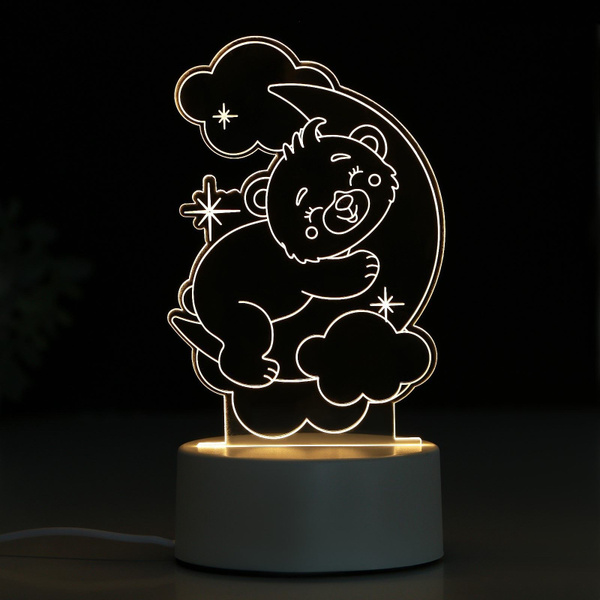 Купить Светильник из акрила Медвежонок , модель GBV-0121 по выгодной ...