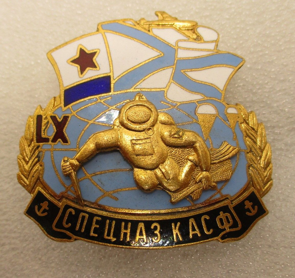 Знак РФ Боевые пловцы водолазы спецназ КАСФ ВМФ ,2000-е гг - купить с ...