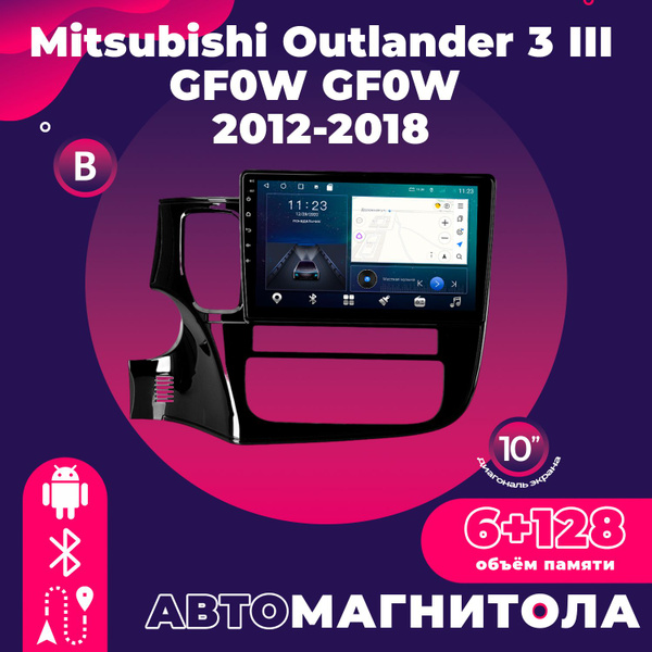 Штатная магнитола TS18 Pro/6+128GB/Mitsubishi Outlander 3 III/ Мицубиши ...