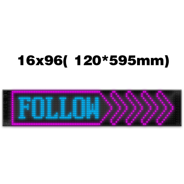 Гибкая Бегущая строка разноцветная (RGB SMD) светодиодный led экран ...