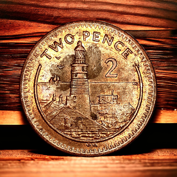Монета Остров Мен 2 пенса 2003 года. Елизавета II. Маяк - купить в ...