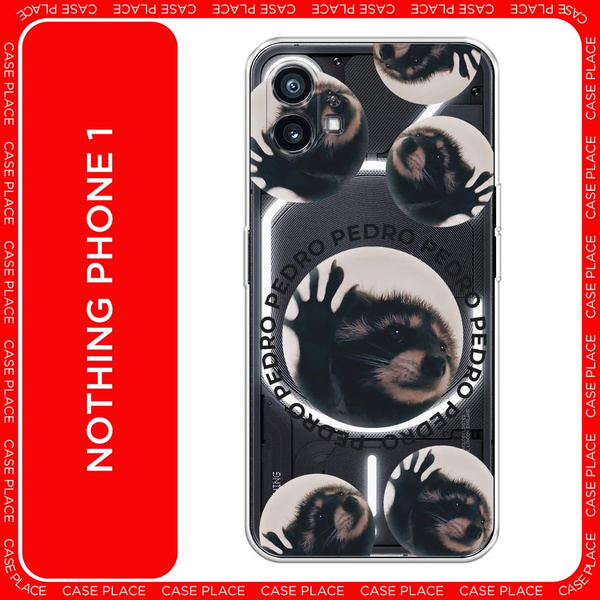 Силиконовый чехол на Nothing Phone 1 / Нотинг Фон 1 Енот Педро ...