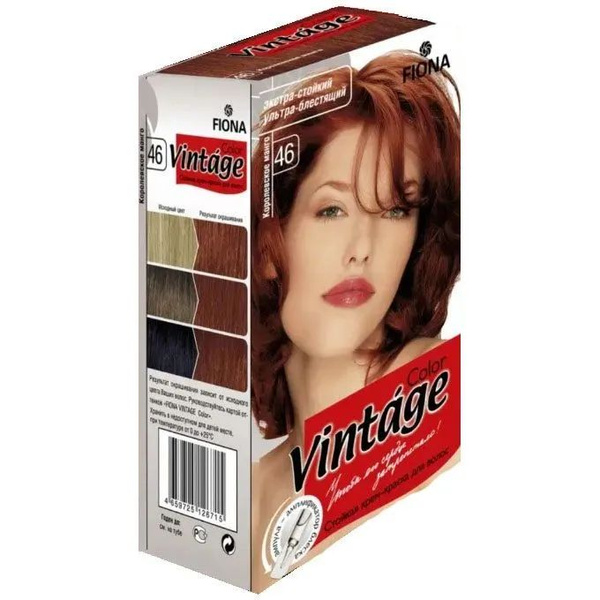 Fiona Краска для волос, Vintage Color, тон 46 Королевское манго ...