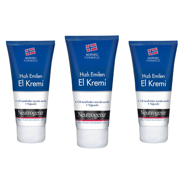Neutrogena Быстро впитывающийся крем для рук 3 шт по 75 мл - купить с ...