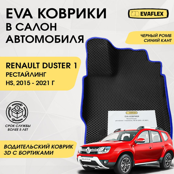 Коврики в салон автомобиля Renault Duster 1 поколение рест с бортами ...